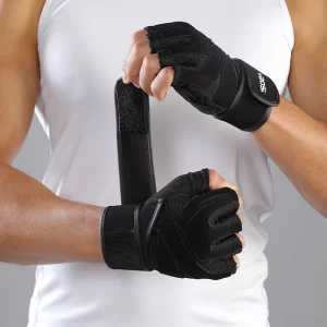 VBOSi 6104 Professional Anti Slip Half Finger Waterproof Breathable Gym Gloves for Unisex Fitness Training Weight Lifting