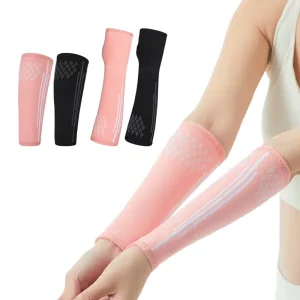 Volleyball Arm Sleeves with Thumb Cuff Breathable Compression Forearm Guards for Sports Protection