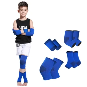 Volleyball Protective Gear Set Includes Knee Pads Elbow Pads Headband for Match Training Ankle Support Wrist Brace
