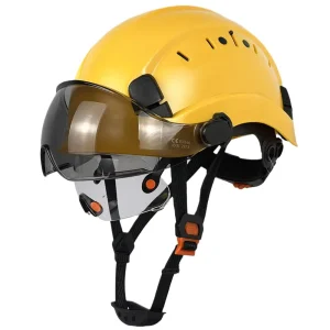 WEJUMP Factory Customized Construction High altitude Rock Climbing Rescue Cycling Helmets with Goggles Headlamps Safety Helmets