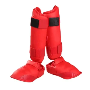 WKF Approved EVA Karate Shin and Instep Guard Protective Equipment for Sports Use