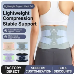 Waist Support Belt For Men Women Adjustable Compression Lumbar Brace Lightweight Back Support For Sports Fitness Training
