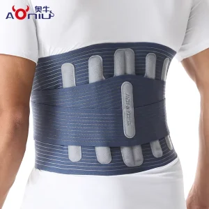 Waist Training Belt with Back Support Protective Gear Sweat Resistant Adjustable Waist Belt Lower Back Pain Relief