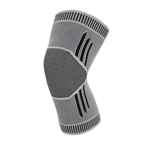 Warm Breathable Anti Odor Non Skid Thin Adjustable Elasticity Black Knee Pads Sports Daily Use Protection Nylon Cotton Material