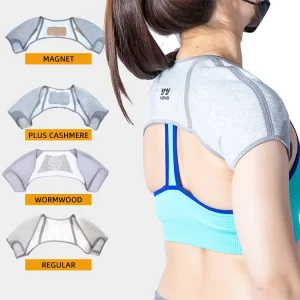 Warm Protective Adjustable Double Shoulder Support Brace Strap Wrap Compression Shoulder Protector