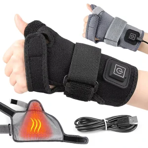 Warm Tendon Sheath Wrist Guard USB Three Gear Temperature Control Crystal Velvet OK Cloth Mother Hand Design for Sports Beauty