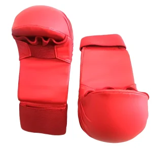 Waterproof Universal Red and Blue Karate Hand Guards Protective Gear for Martial Arts Training