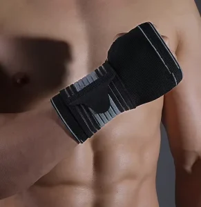 Weightlifting Fitness Bandage Gym Wraps Palm Guard Exercise Hook and Loop Closure Wrist Support Strap Belt