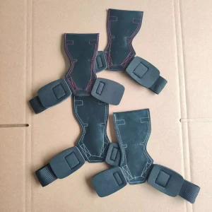Weightlifting Rubber Wrist Wraps Straps Weight Lifting Hand Grips Pads Gym Hand Palm Straps Fitness Accessories