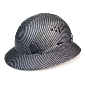 Wejump High Quality ANSI Z89.1 TYPE I CLASS C Carbon Fiberglass Printing Full Brim Safety Helmet HDPE Hard Hats with Vents