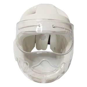 White Breathable Martial Arts Body Protector Karate Head Protector