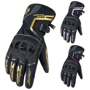 Winter Motorcycle Gloves Men Warmer Waterproof Protective Moto Cycling Guantes Touch Screen Motorbike Riding Gloves Women