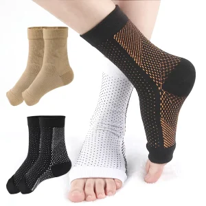 Women Men’s Plantar Fasciitis Compression Socks Ankle Compression Sleeve Nano Brace for Protection Rehabilitation