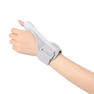 Women’s Thumb Wrist Guard Aluminum Plate Support Hook Loop Closure for Sprain Fracture Prevention Comfortable Fabric Wrist
