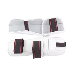 Woosung Custom Durable White Sparring Protector Taekwondo Arm Guard with Elbow