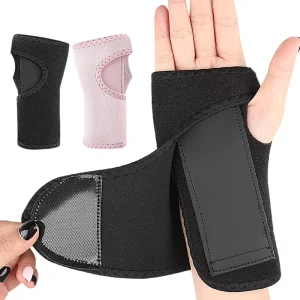Wrist Brace Neoprene Splint Support Palm Guard Protector Soft Comfortable Unisex Edged Thumb Hole Carpal Tunnel Stabilizer Fits