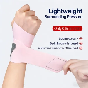 Wrist Guard Support Sleeve, Nylon, Breathable, Lightweight Protection for Men and Women