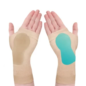 Wrist Hand Compression Sleeve Support Brace Palm Protector with Gel Pad Optimum Comfort for Carpal Tunnel RSI HA01919
