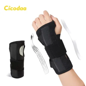 Wrist Joint Fixation Brace Polyester Support Sprain And Strain Recovery Tendon Sheath Splint Breathable Wrist Guard