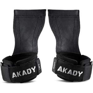 Wrist Straps (Rubber Grips) with Palm Guard & Professional Protection for Weightlifting Dead Lift Anti-Slip Unisex