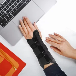 Wrist Support Guard with Metal Splint Carpal Bone Fixation Belt Post Surgery Wrist Restraint and Stabilizer for Pain Relief