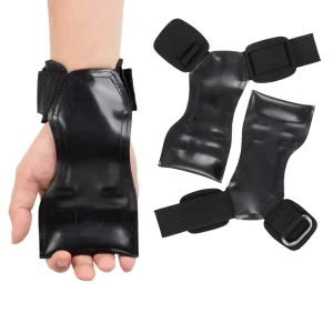 Y shape Weightlifting Rubber Palm Guard Hard Pull Fitness Gloves Auxiliary Grip Belt Heavy Duty Support Lifting Wrist Straps