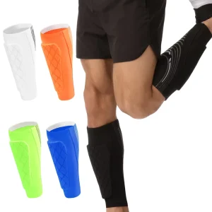 Youth Adult Football Soccer Thickened Honeycomb Anti-Collision Compression Shin Guards Breathable Non-Slip Calf Leg Protectors