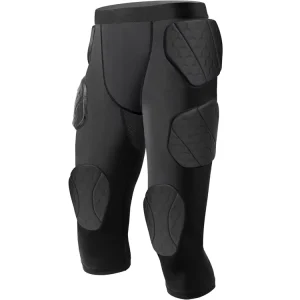 Youth Football Girdle 7 Pad Men Padded Compression Shorts Pants Protective Gear for Soccer Basketball Rugby Football Girdle