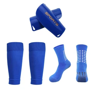 Youth Sports Protective Gear Grip Socks Soccer Shin Guards Sleeve Anti-Slip Breathable Quick Dry Spandex Nylon Football Socks