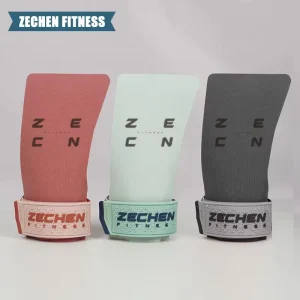 Zechen Fitness Non slip Oak Hand Grips Colored Rubber Crossfit Hand Grips Without Chalk