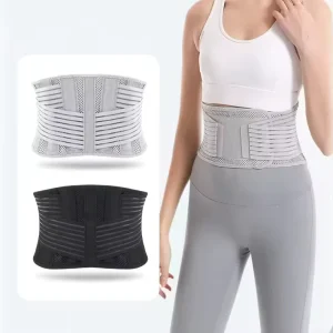 daily yoga adjustable lumbar back brace support belt for relieve lower back pain