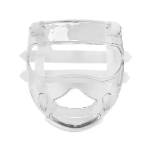 quteng Custom logo Sparring Gear Training Equipment Kids Face Shield Protective Gear Comfort Padding Face Guard Taekwondo Mask