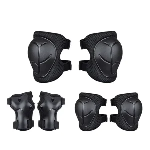 Original Factory Children’s Roller Skating Comprehensive Protection Polyester Fiber Sports Landmine Six-piece Set